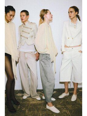 ZARA ZW COLLECTION LIMITED EDITION CONTRASTING CROPPED JACKET